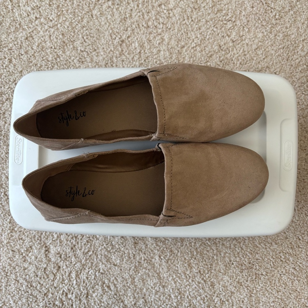 Style & Co Light Brown Casual Slip-Ons